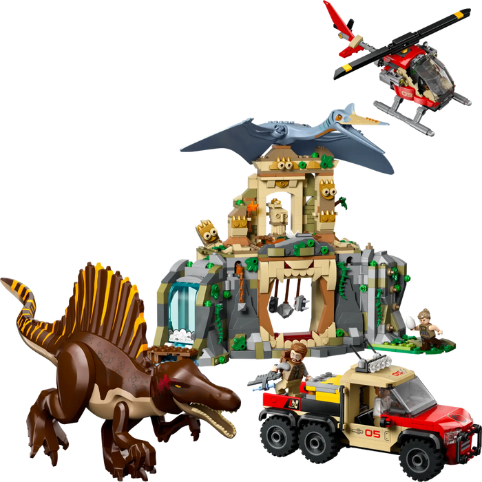 Lego 76976 Jurassic World Spinosaurus & Quetzalcoatlus Air Mission (984 Pieces)-Construction-LEGO-Toycra