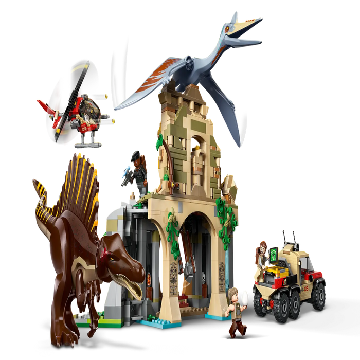 Lego 76976 Jurassic World Spinosaurus & Quetzalcoatlus Air Mission (984 Pieces)-Construction-LEGO-Toycra