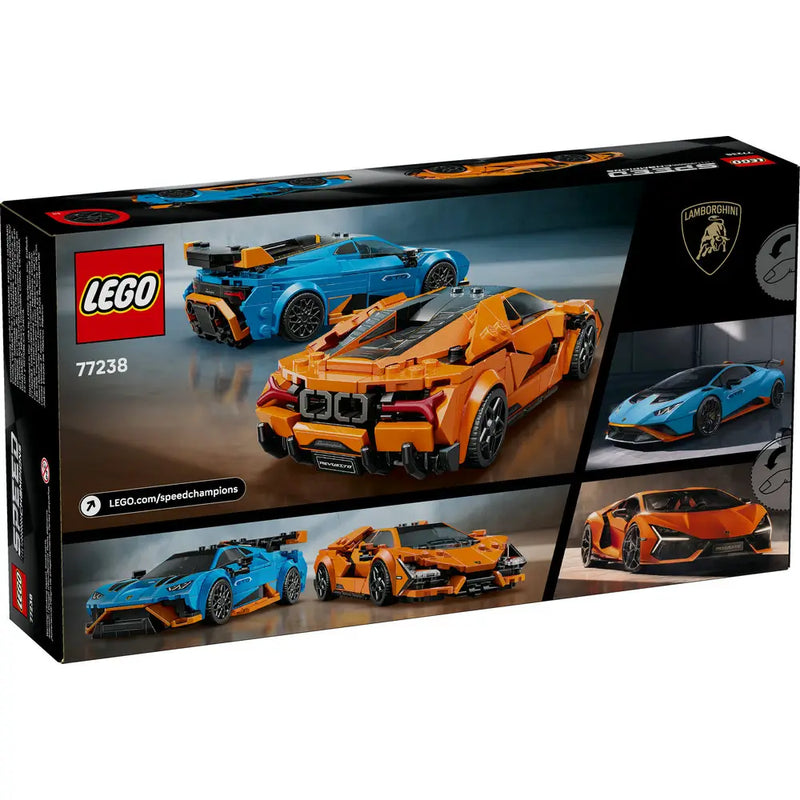 Lego 77238 Speed Champions Lamborghini Revuelto & Huracán STO (607 Pieces)