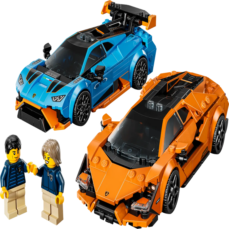 Lego 77238 Speed Champions Lamborghini Revuelto & Huracán STO (607 Pieces)