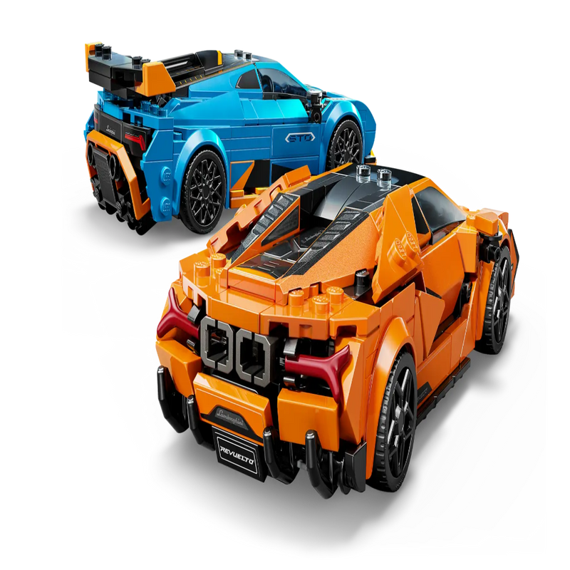 Lego 77238 Speed Champions Lamborghini Revuelto & Huracán STO (607 Pieces)