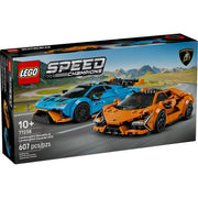 Lego 77238 Speed Champions Lamborghini Revuelto & Huracán STO (607 Pieces)