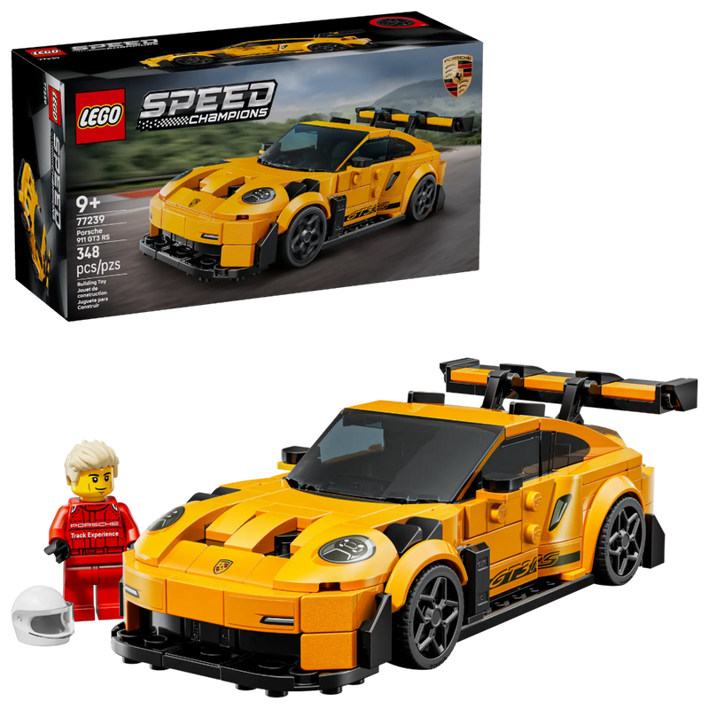 Lego 77239 Speed Champions Porsche 911 GT3 RS Super Car (348 Pieces)