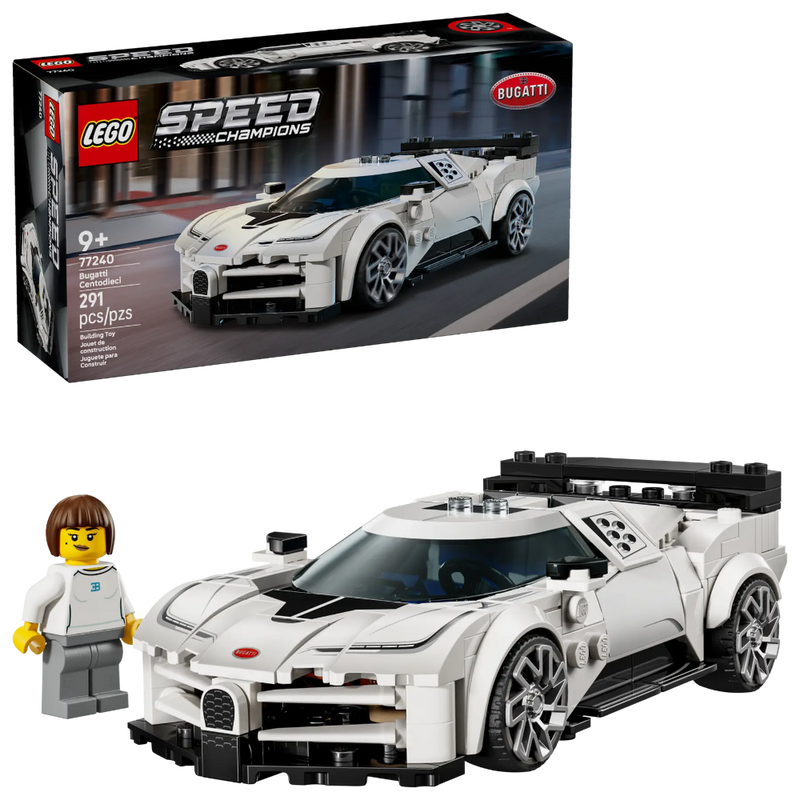 Lego 77240 Speed Champions Bugatti Centodieci Hyper Sports Car (291 Pieces)