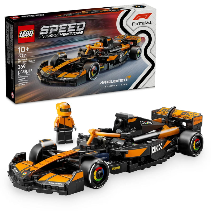 LEGO 77251 Speed Champions McLaren F1 Team MCL38 Race Car (269 Pieces)
