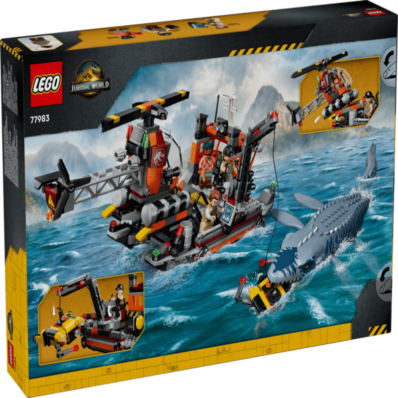 Lego 77983 Jurassic World Mosasaurus Dinosaur Boat Attack (703 Pcs)