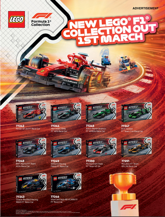 Lego Speed Champions Formula1 all 10 sets (77242 to 77251) — Toycra