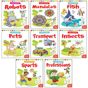 Let's Colour Copy Colouring pack Set of 8 books