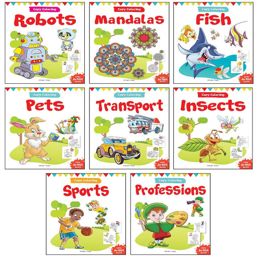 Let's Colour Copy Colouring pack Set of 8 books