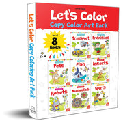 Let's Colour Copy Colouring pack Set of 8 books