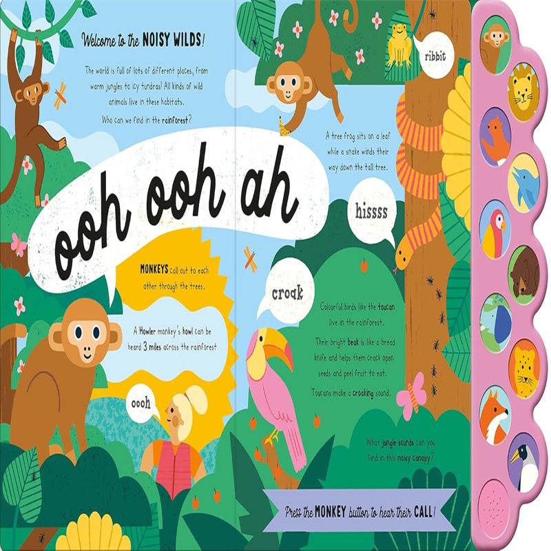 Let's Explore The Noisy Wilds! Sound Book
