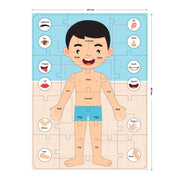 Let's Learn Human Body Shaped Puzzle (35 Pieces)