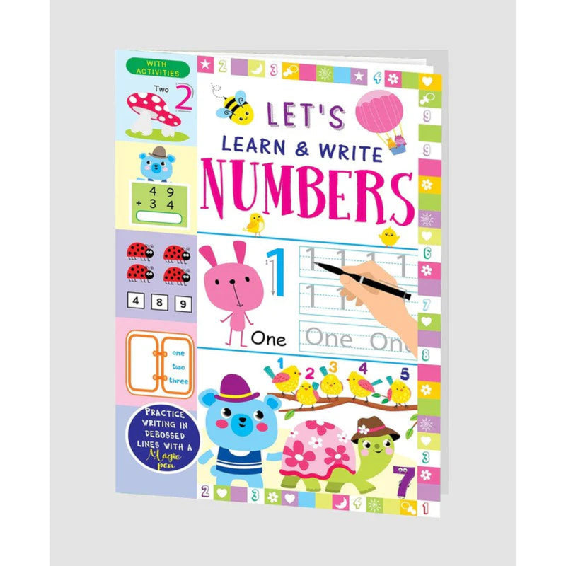 Let's Learn & Write Debossed Lines Practice Book (Set Of 4 Book)