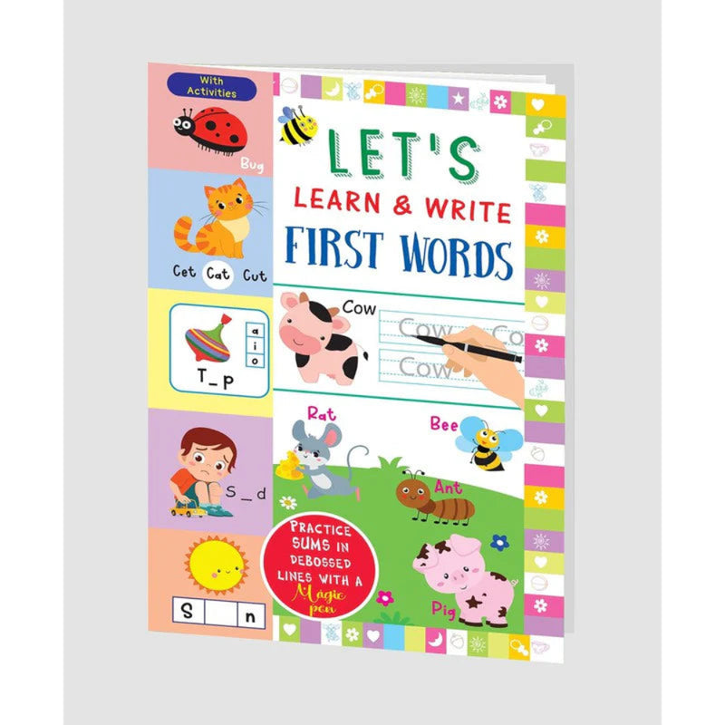 Let's Learn & Write Debossed Lines Practice Book (Set Of 4 Book)