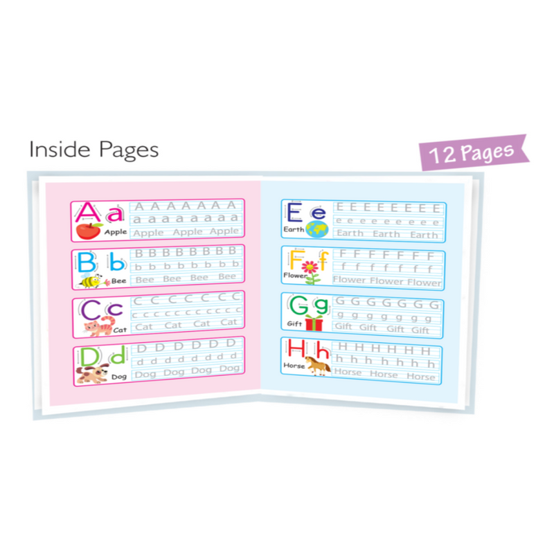 Let's Learn & Write Debossed Lines Practice Book (Set Of 4 Book)
