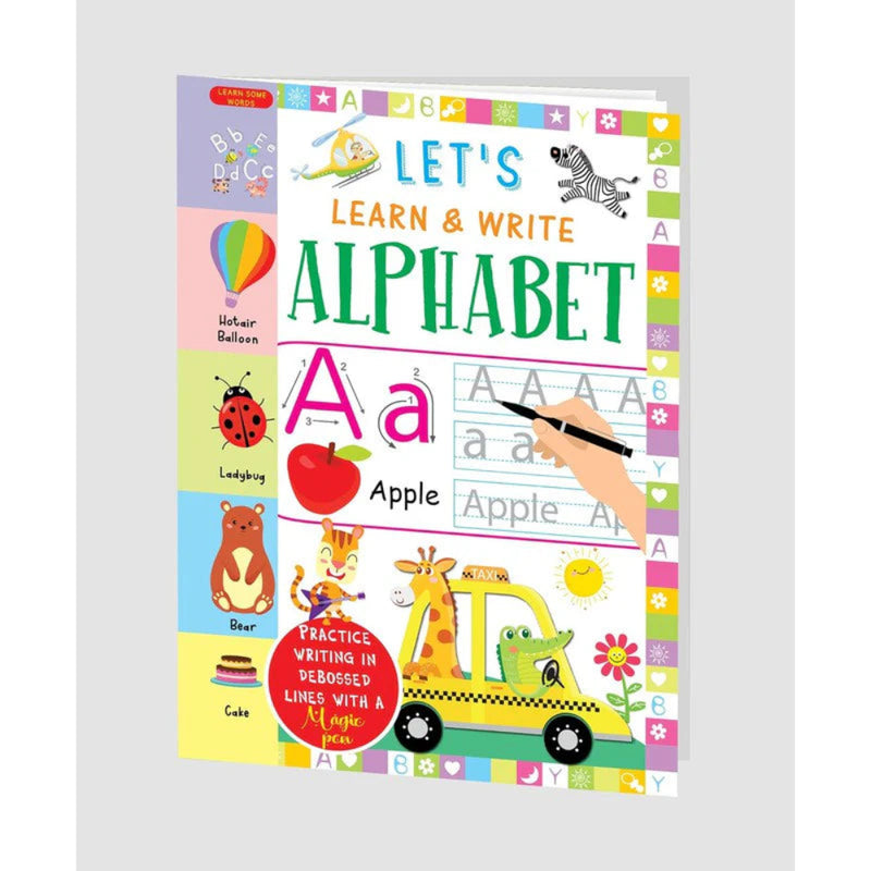 Let's Learn & Write Debossed Lines Practice Book (Set Of 4 Book)