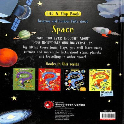 Lift A Flap Book : Amazing & Curious Facts About Space-Encyclopedia-SBC-Toycra
