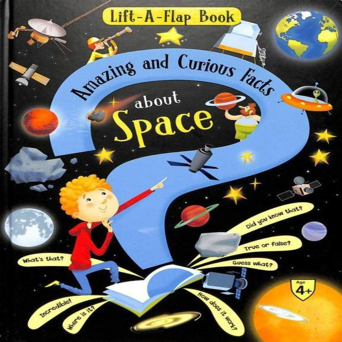 Lift A Flap Book : Amazing & Curious Facts About Space-Encyclopedia-SBC-Toycra