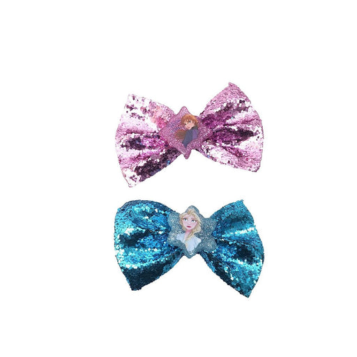 Lil Diva Disney Frozen 2 Glitter Bows Set-Fashion accessory-Lil Diva-Toycra