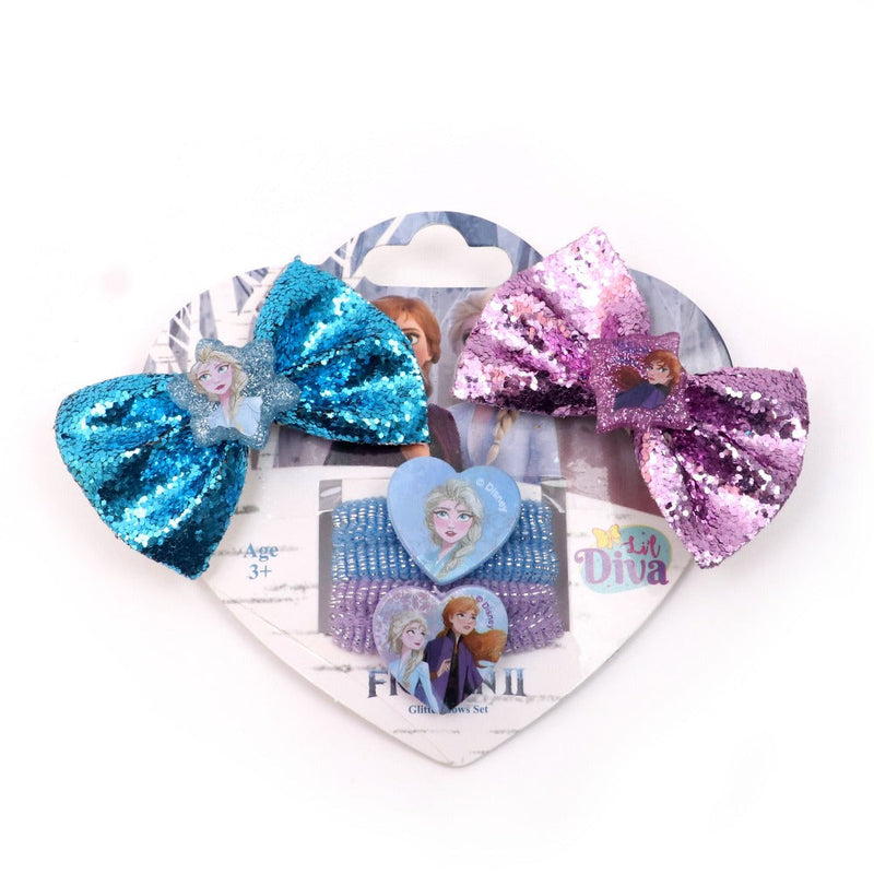 Lil Diva Disney Frozen 2 Glitter Bows Set