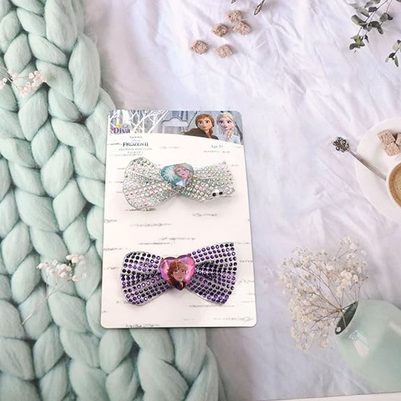 Li'l Diva Disney Frozen II Bow Clips Pack Of 2
