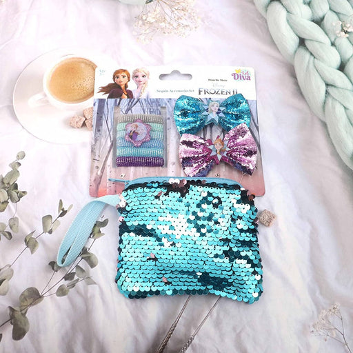 Li'l Diva Disney Frozen II Sequin Hair Accessories Pack-Fashion accessory-Li'l Diva-Toycra