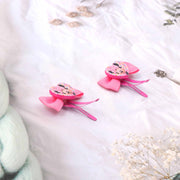 Lil Diva Minnie Mouse Clips Pink Pack Of 2