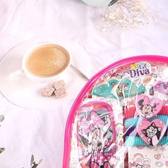 Li'l Diva Minnie Mouse Fashion Accessories With Bag Pink