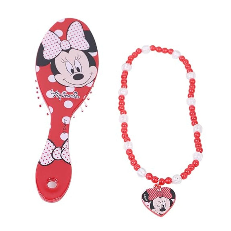 Li'l Diva Minnie Mouse Hair Brush With Necklace