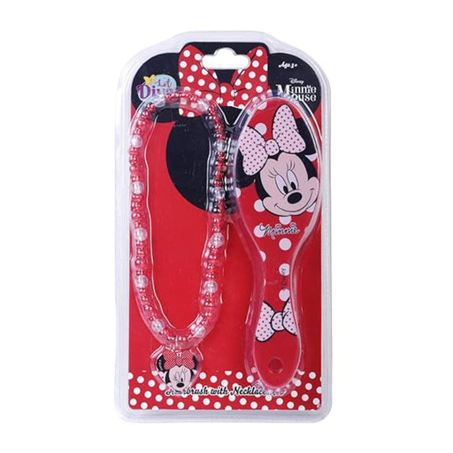 Li'l Diva Minnie Mouse Hair Brush With Necklace-Fashion accessory-Li'l Diva-Toycra