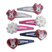 Lil Diva Minnie Mouse Hair Clips Pack Of 6
