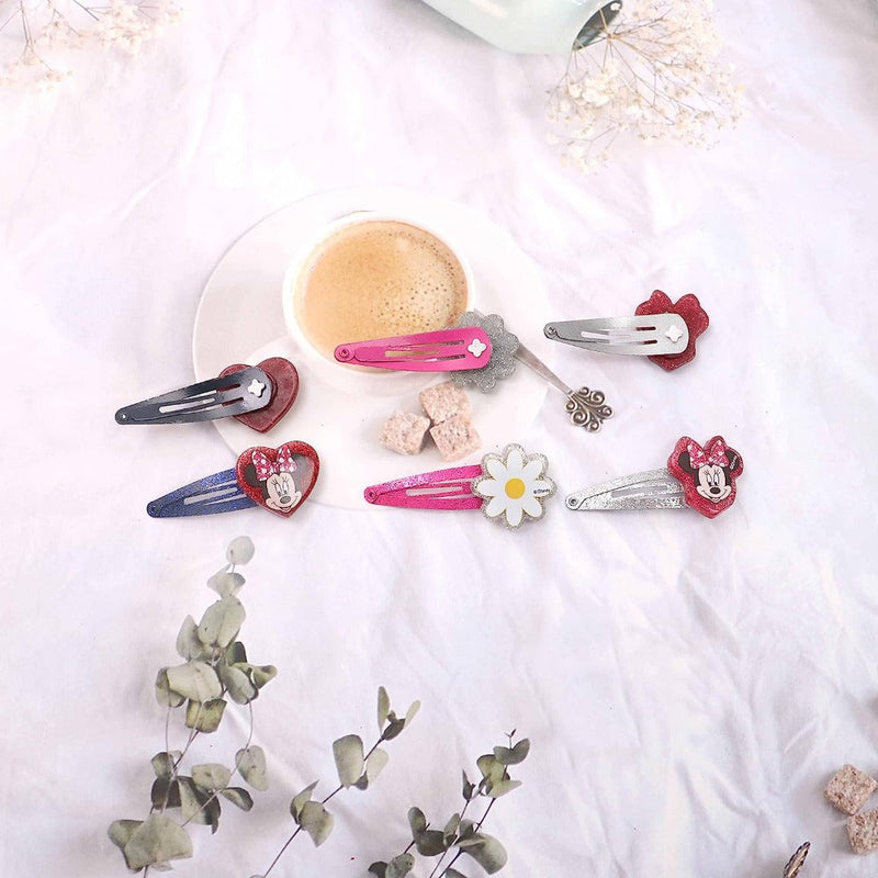 Lil Diva Minnie Mouse Hair Clips Pack Of 6