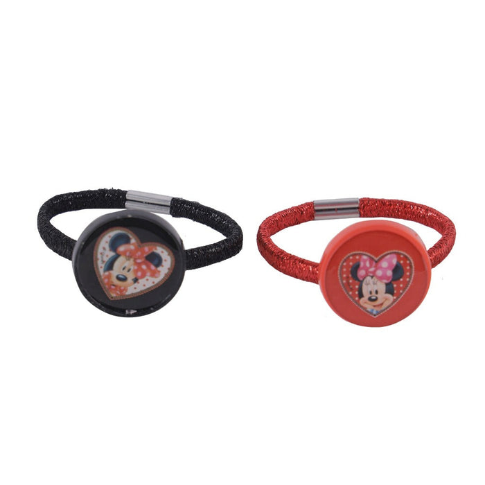 Lil Diva Minnie Mouse Hair Ties Pack Of 2-Fashion accessory-Li'l Diva-Toycra