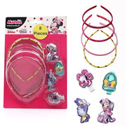 Li'l Diva Minnie Mouse Head Bands and Clips Set