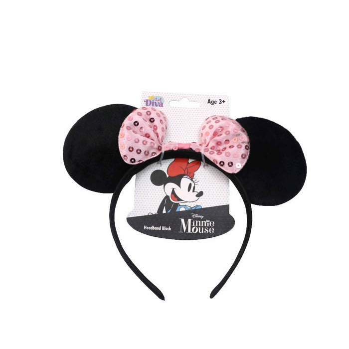 Lil Diva Minnie Mouse Headband Black-Fashion accessory-Lil Diva-Toycra