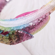 Li'l Diva Minnie Mouse Multicolored Headband With A Sequined Bow