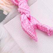 Li'l Diva Minnie Mouse Pink And White Polka Dot Headband With Chiffon Bow