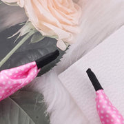 Li'l Diva Minnie Mouse Pink And White Polka Dot Headband With Chiffon Bow