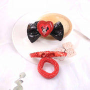 Lil Diva Minnie Mouse Pink Headband With A Polka Dot Bow