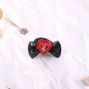 Lil Diva Minnie Mouse Pink Headband With A Polka Dot Bow