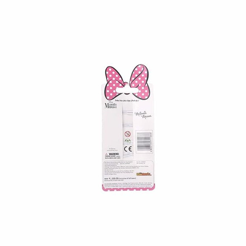 Li'l Diva Minnie Mouse Polka Dor Hair Clips Set Of 2