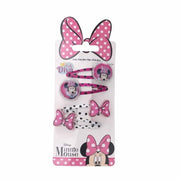 Li'l Diva Minnie Mouse Polka Dor Hair Clips Set Of 2