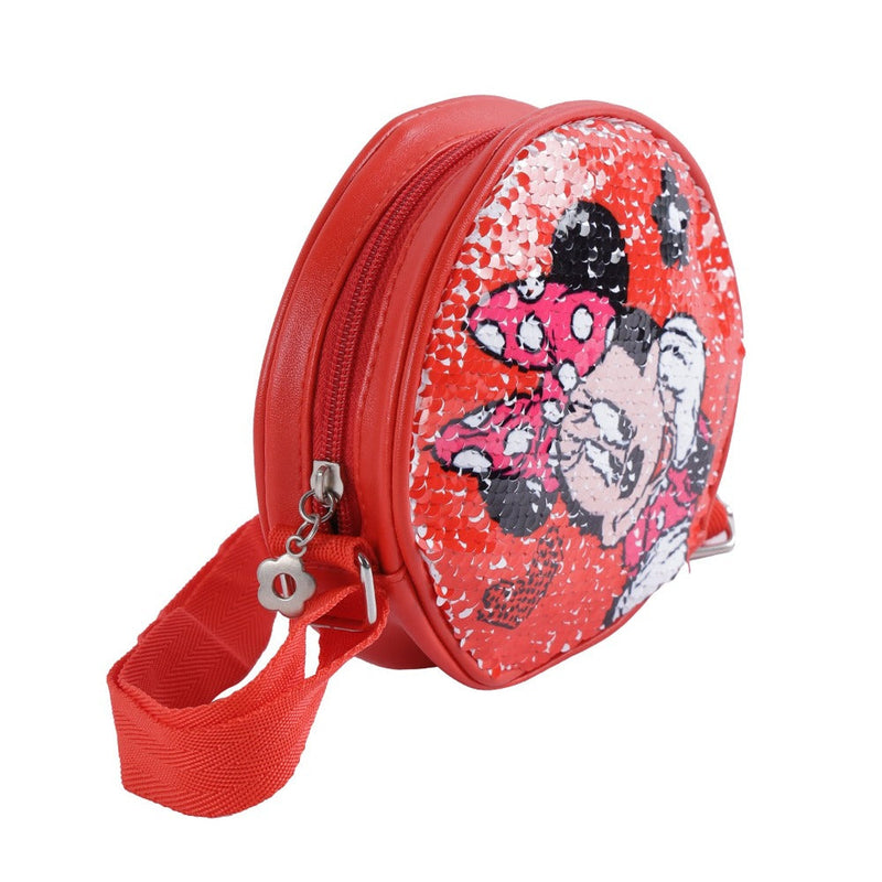 Lil Diva Minnie Mouse Sequin Sling Bag Red