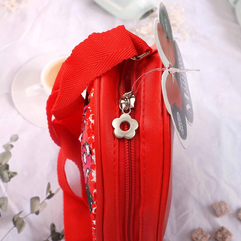 Lil Diva Minnie Mouse Sequin Sling Bag Red