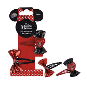 Li'l Diva Minnie Mouse Snap Hair Clips With Bow Pack Of 2