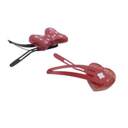 Lil Diva Minnie Mouse Snap Hair Clips With Charms Pack Of 2
