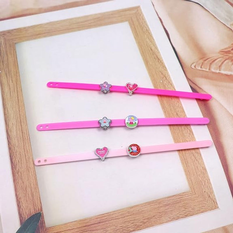 Li'l Diva Peppa Pig Fashion Accessories Bracelet + Chams Set