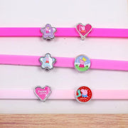 Li'l Diva Peppa Pig Fashion Accessories Bracelet + Chams Set
