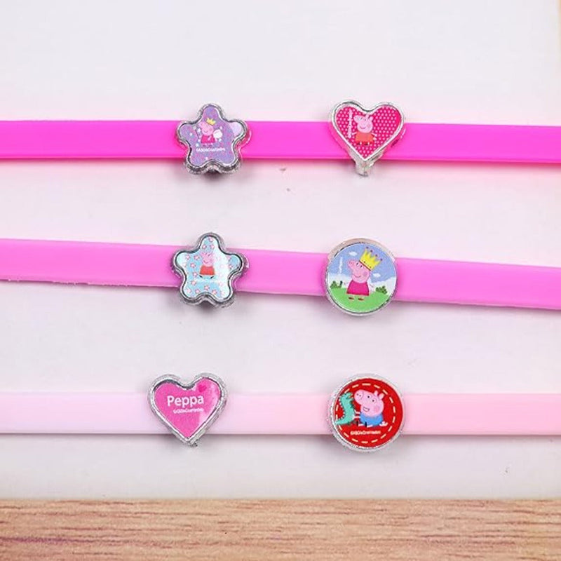 Li'l Diva Peppa Pig Fashion Accessories Bracelet + Chams Set