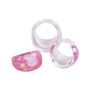 Lil Diva Peppa Pig Finger Rings Pack Of 3